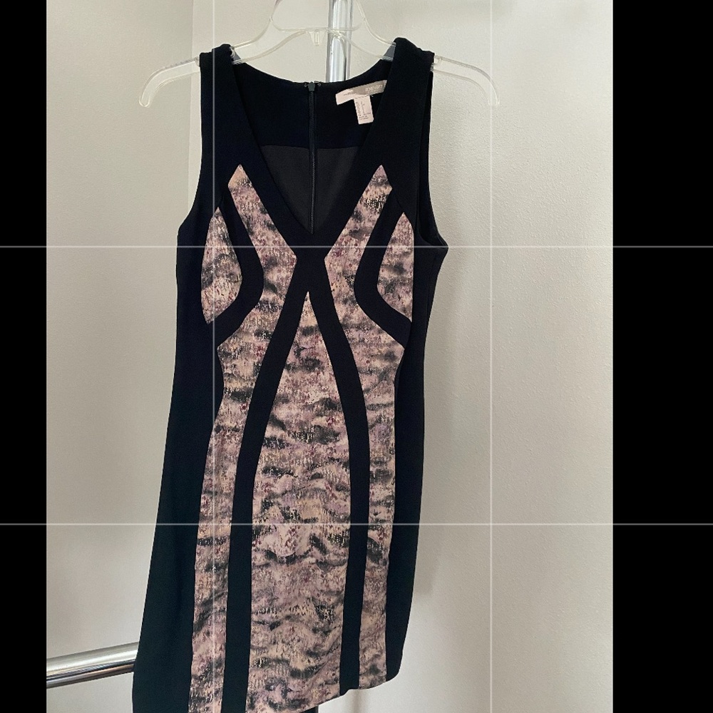 Black and lavender dress